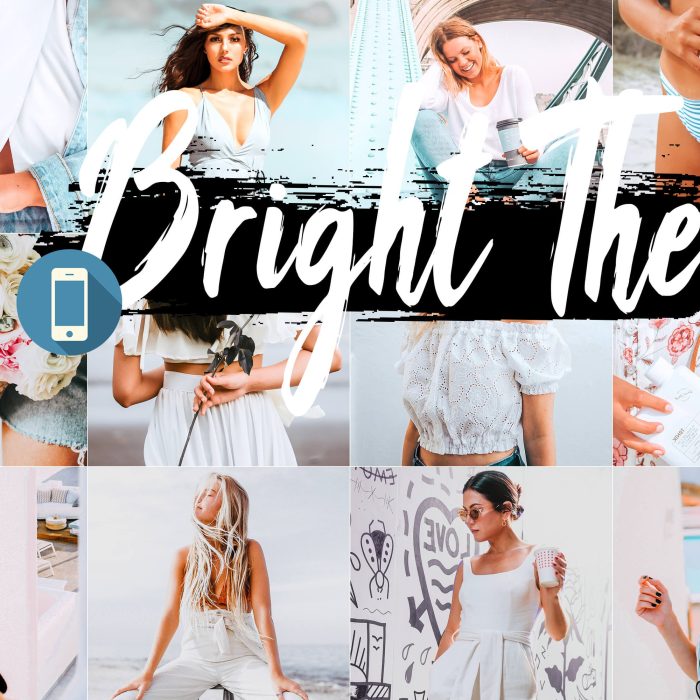 [人像LR预设]INS人像明亮通透胶片感人像R预设+APP滤镜 5 Bright Lightroom Presets