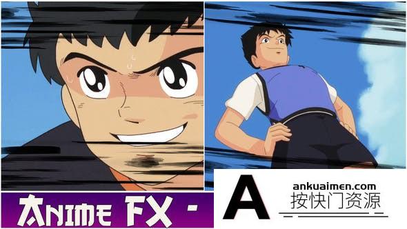 [卡通儿童]卡通动漫速度线动画AE模板- Anime FX – Speed Lines