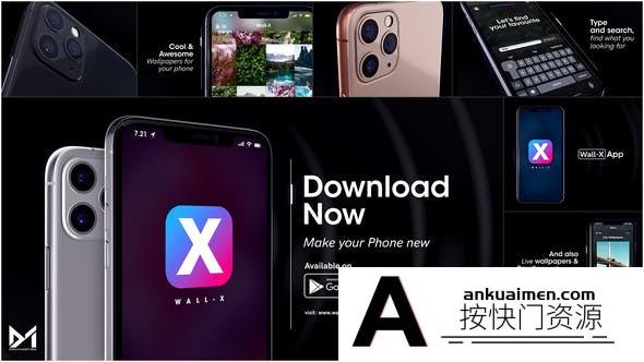 [APP模板]iPhone手机应用APP宣传片头AE模板- App Promo