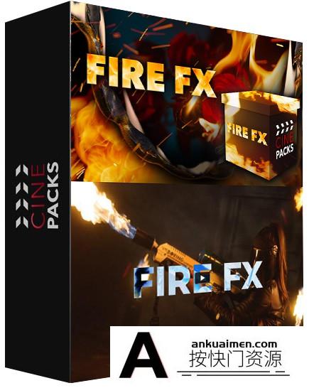 [高清视频素材][素材发布]虚拟火焰火苗4K高清视频素材音效及LUT预设等合集 FIRE FX