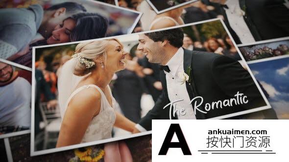[相册AE模板]浪漫婚礼照片相册片头AE模板- The Romantic Photo Slideshow
