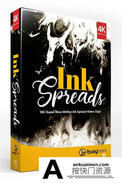 [高清视频素材][素材发布]BusyBoxx-V11 160组墨水墨迹动画超级慢动作4K高清视频素材合集