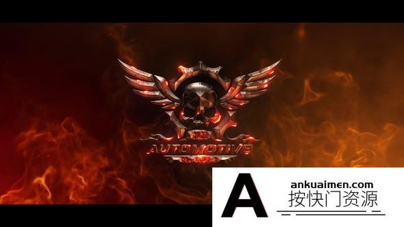 [开场片头]大气火焰燃烧Logo动画AE模板- Epic Fire Logo