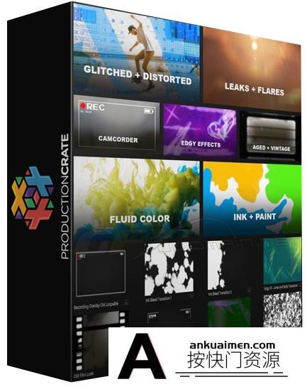 [高清视频素材][素材发布]4K视频素材- 120+复古抽象纹理叠加滤镜4K高清背景视频素材合集