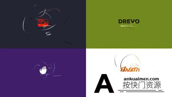 [logo模板]线条路径Logo动画AE模板- Simple Art Logo Reveal