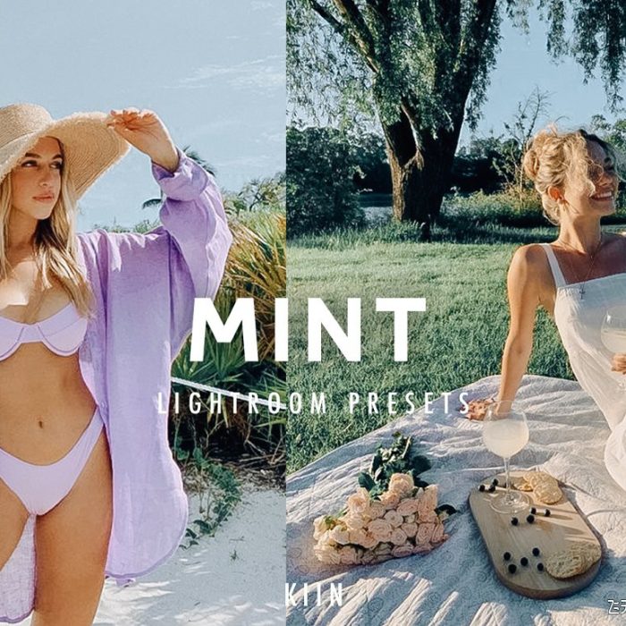 [人像LR预设]INS风丁香薄荷色通透人像LR预设/APP滤镜 LILAC MINT LIGHTROOM PRESETS