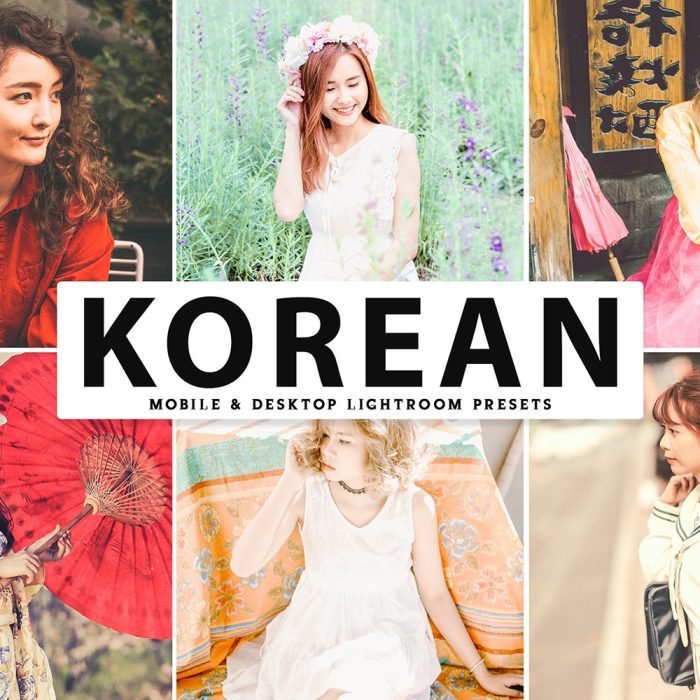 [人像LR预设]韩国外拍人像梦幻色调Lightroom预设+手机APP预设 Korean Lightroom