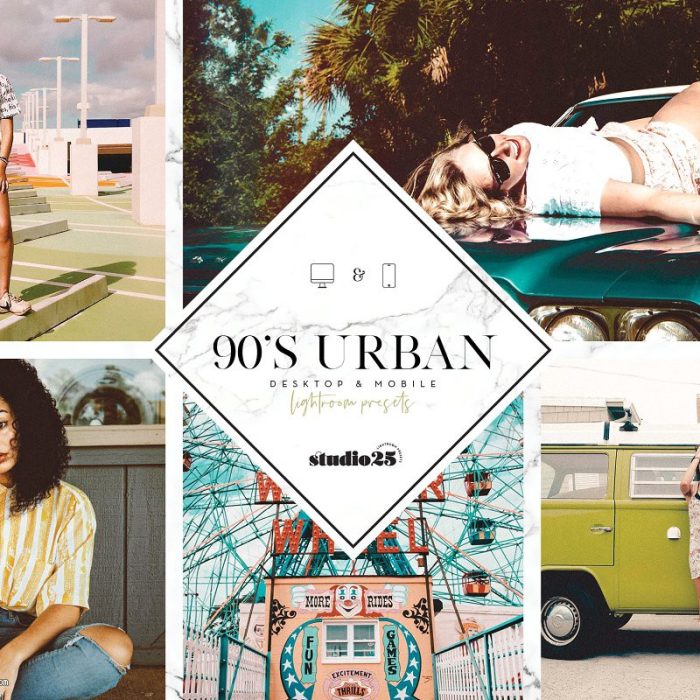 [旅拍LR预设]90年代城市旅拍电影怀旧色调Lightroom预设+手机版lr预设