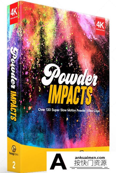 [高清视频素材][素材发布]BusyBoxx-V02 130个炫彩粉末爆炸喷洒飞溅慢动作特效4K视频素材