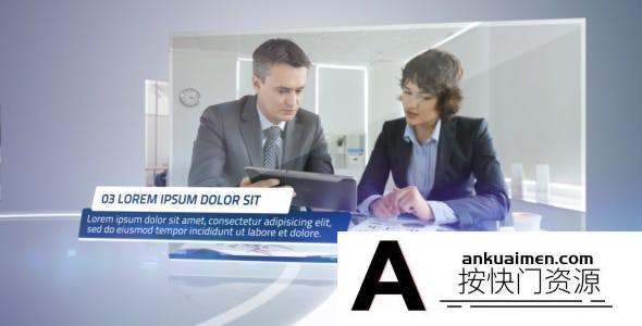 [开场片头]简洁图片文字视频公司宣传片头AE模板- Clean Corporate Presentation