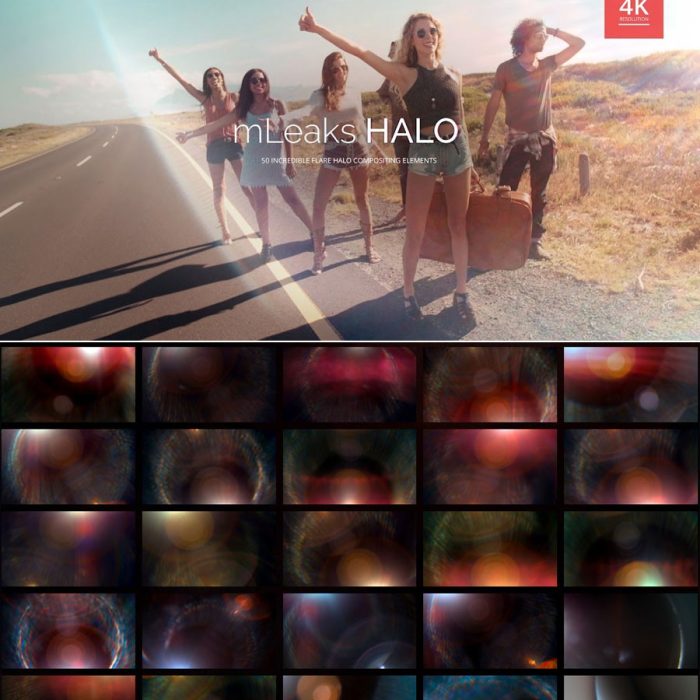 [高清视频素材][素材发布]视频素材-50个精美镜头光环耀斑光晕特效合成4K素材