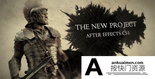 [开场片头]复古水墨晕染图片视频开场AE模板- Ink