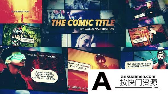 [开场片头]漫画分镜头开场片头AE模板- Fast Comic Opener