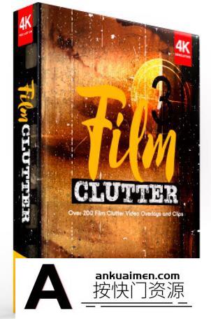 [高清视频素材][素材发布]BusyBoxx-V10 200+影视电影复古胶片污渍划痕超级慢动作4K视频…