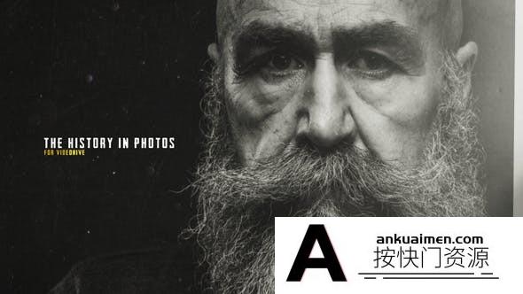 [相册AE模板]手持抖动历史照片展示片头AE模板- The History in Photos