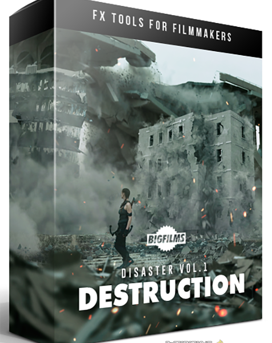 [特效视频素材][素材发布]120+楼房倒塌毁灭灾难级好莱坞视觉特效4K高清视频素材合集