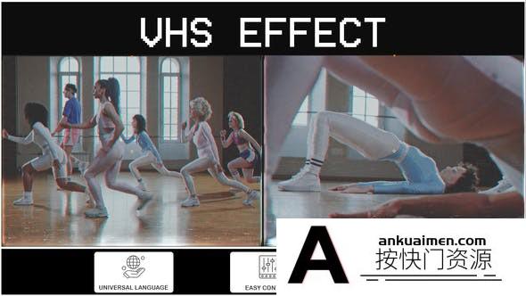 [创意特效]复古电影电视怀旧特效AE模板- VHS Effect