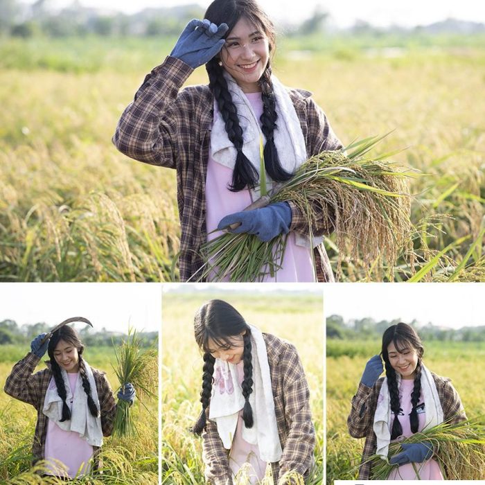 [时尚人像RAW原图]35张秋天稻田人像摄影RAW原图,后期修图练习RAW素材
