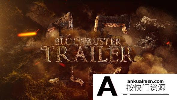 [文字标题]大气电影宣传片头第十五套AE模板- Blockbuster Trailer 15