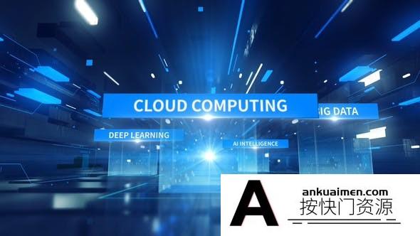 [开场片头]科技感通道穿梭文字展示片头AE模板- Tech Tunnel Title