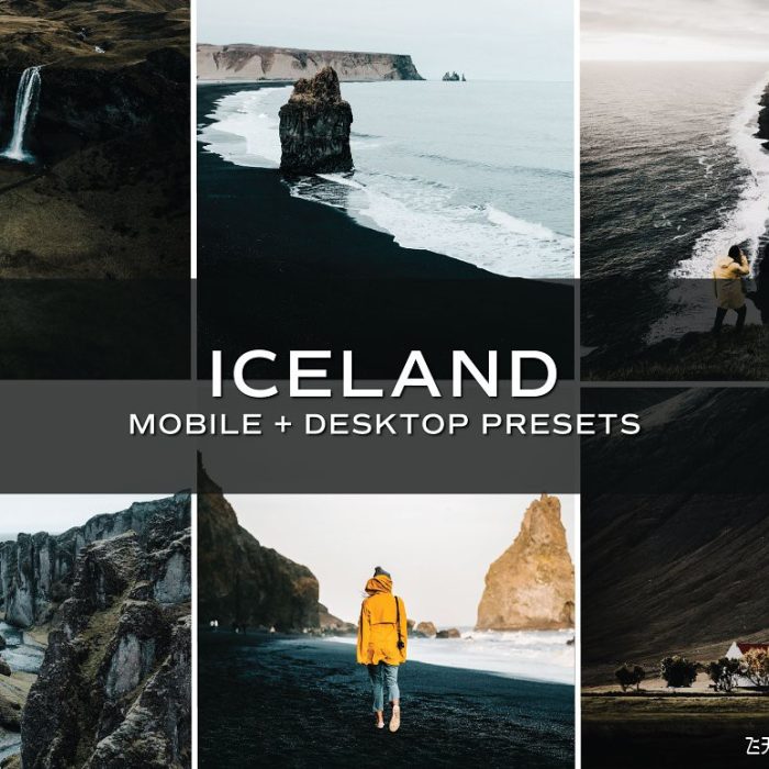 [旅拍LR预设]冰岛旅拍人文风光后期调色Lightroom预设 Iceland Lightroom Presets