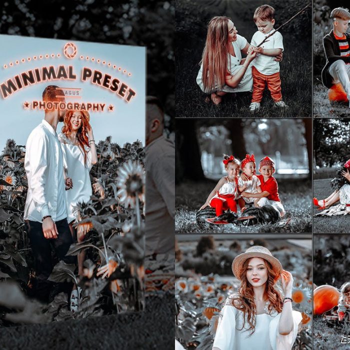 [人像LR预设]质感黑金人像Lightroom预设与移动手机版APP预设 2lagus minimal presets