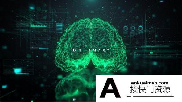 [创意特效]人工智能科技感智能HUD展示片头AE模板- Smart