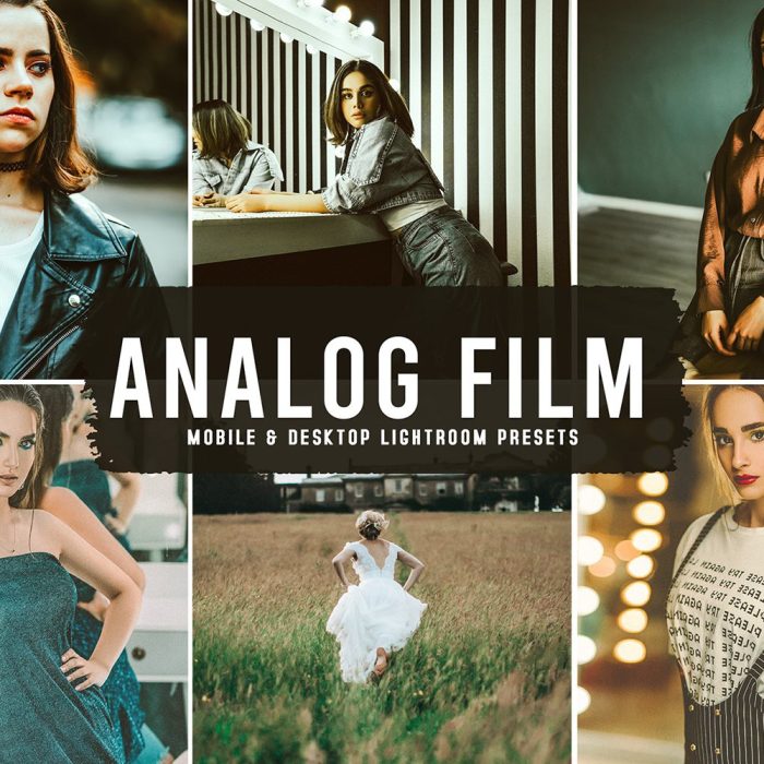 [胶片LR预设]模拟电影人像复古胶片Lightroom预设与APP滤镜 Analog Film Lightroom Presets
