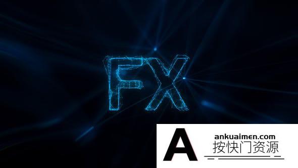 [开场片头]Plexus粒子线条汇聚文字Logo动画AE模板- Cyber Technology Logo Revea