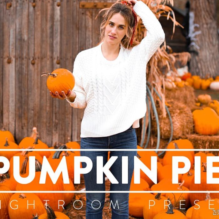 [人像LR预设]秋季南瓜节通透暖色调Lightroom预设 PUMPKIN PIE Lightroom Preset