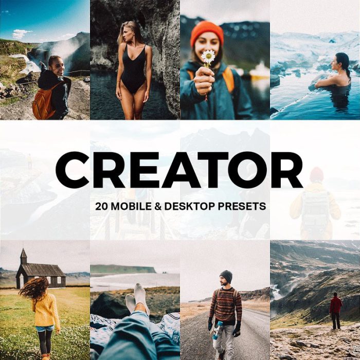 [旅拍LR预设]INS摄影师顶级胶片LR预设/旅拍视频调色LUT预设20 Creator Lightroom