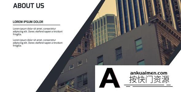 [栏目包装]传统商务企业栏目展示包装AE模板- Corporate Presentation