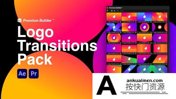 [Premiere转场]PR脚本预设-Logo图形转场动画 Logo Transitions Pack