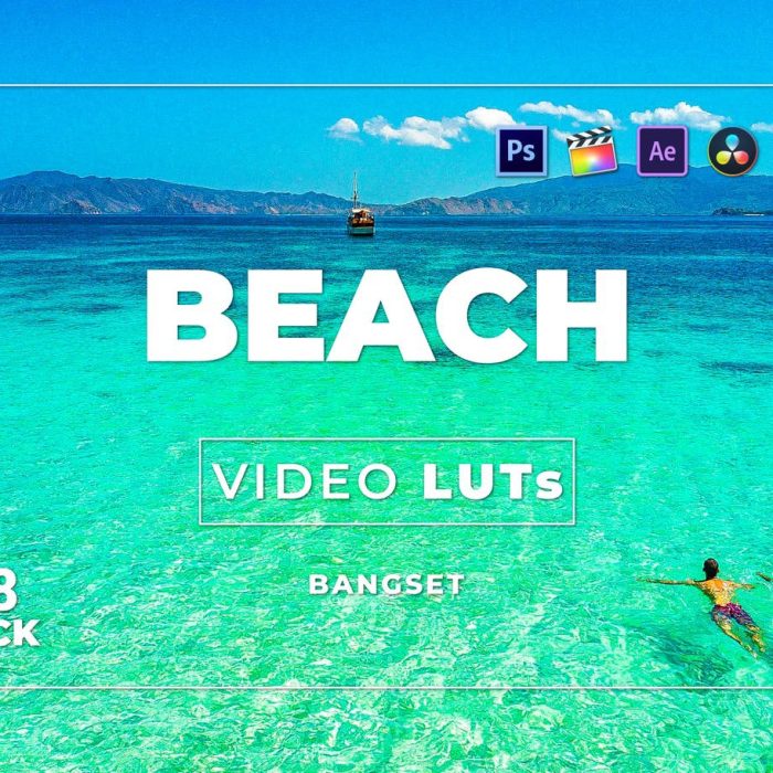 海滩旅拍航拍微电影短视频Vlog调色LUT预设第18季 Bangset Cinema Pack 18