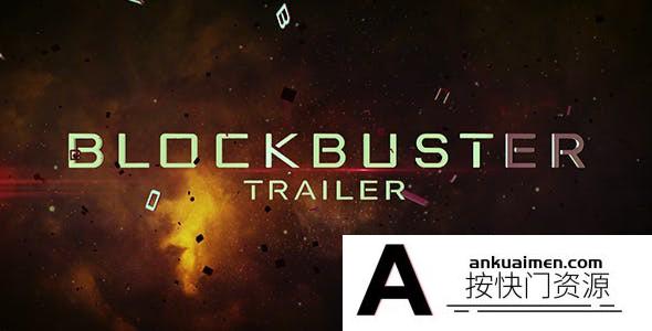 [文字标题]大气电影宣传片头第十四套AE模板 Blockbuster Traile 14