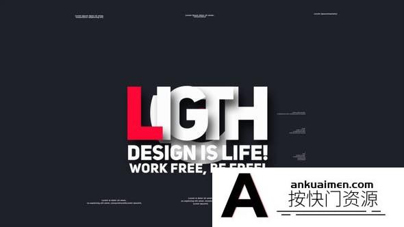 [文字标题]创意文字标题排版动画AE模板- Typo Scenes