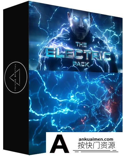 [高清视频素材][素材发布]262组电流闪电雷电特效合成4K视频素材Triune Digital – Electric Pack