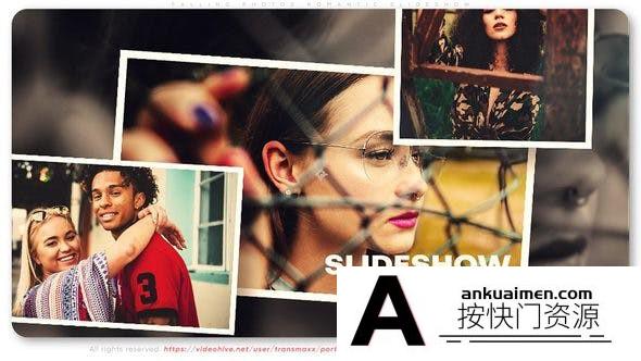 [相册AE模板]照片相册展示片头AE模板- Falling Photos Romantic Slideshow