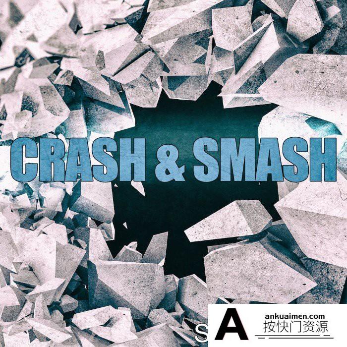 [音效素材][素材发布]1110碰撞崩盘和粉碎音效库玻璃木材破碎滚石金属撞击音效