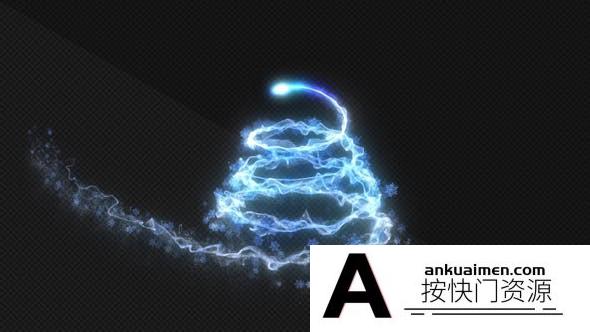 [创意特效]圣诞节粒子拖尾动画AE模板- Christmas Light Streak Creator