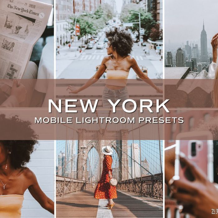 [旅拍LR预设]纽约旅拍人文风光INS人像LR预设/手机APP预设 New York City Lightroom Presets
