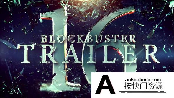 [文字标题]大气电影宣传片头第十六套AE模板- Blockbuster Trailer 16