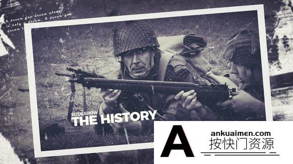 [相册AE模板]历史照片相册展示片头AE模板- The History in Photos
