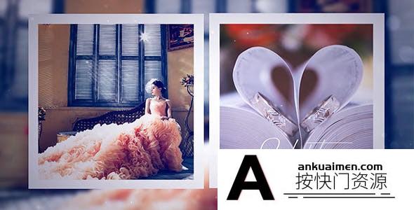[婚礼AE模板]浪漫婚礼照片相册爱情视频片头AE模板- Wedding Day
