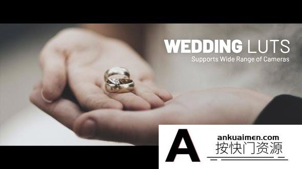 婚礼LUT预设-用于婚礼订婚视频剪辑预设分级后期调色LUT预设
