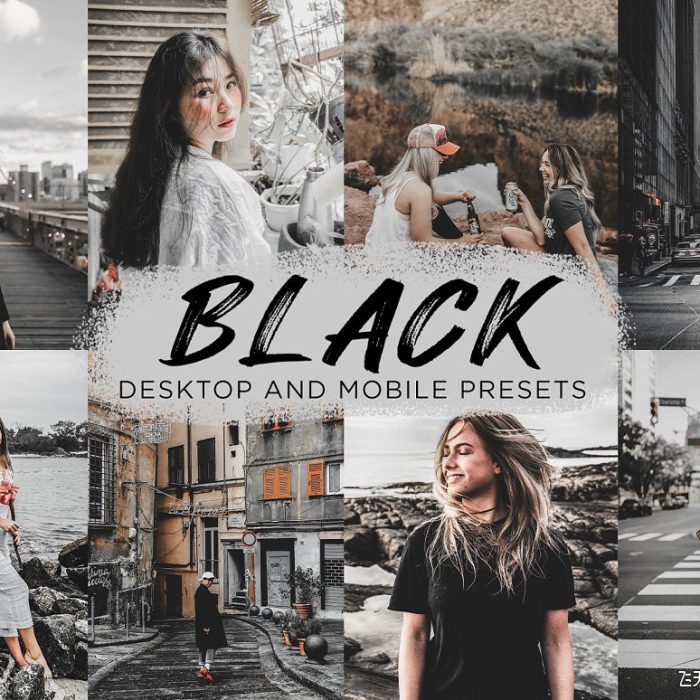 [人像LR预设]旅行电影色调中性灰人像后期调色Lightroom预设 Black Lightroom Presets