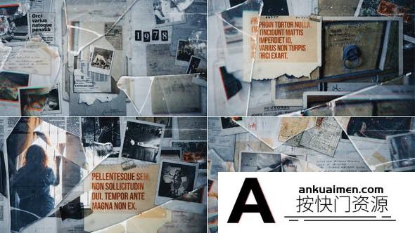 [开场片头]破碎玻璃事件纪录片头AE模板- The Shatter Glasses Documentary