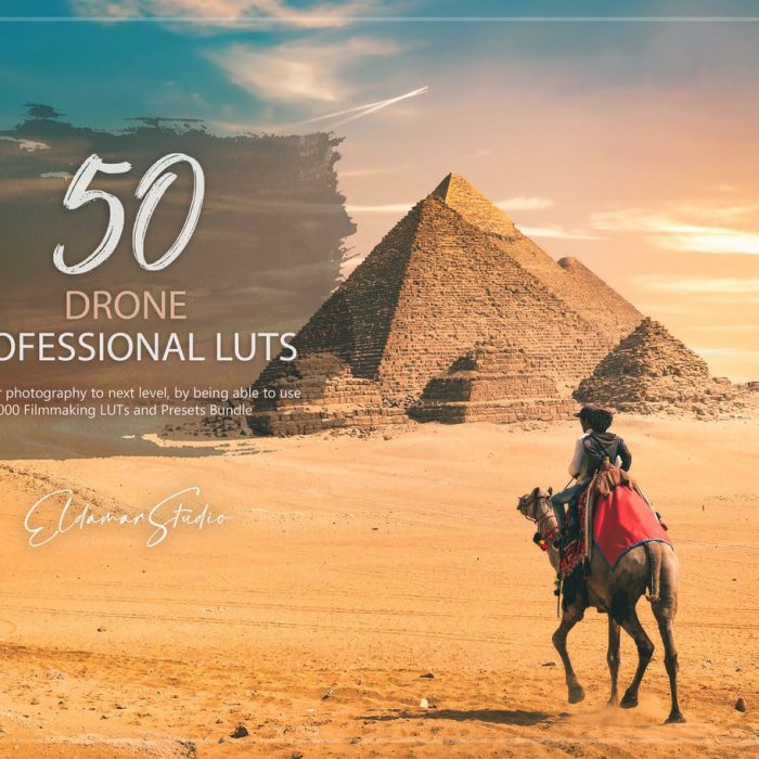 50埃及沙漠无人机电影免费LUT预设和Lightroom预设 50 Drone LUTs and Presets