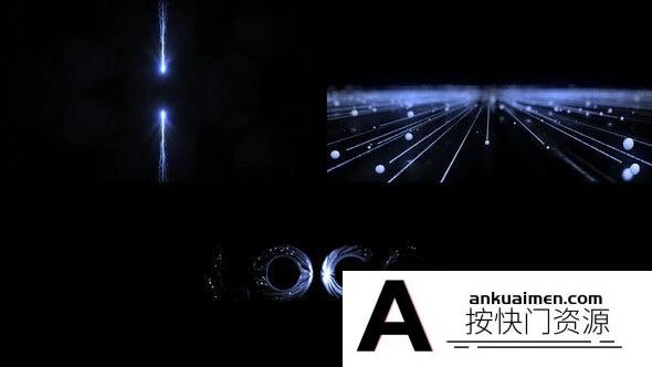 [logo模板]创意粒子线条科技感Logo动画AE模板- Falling Star Logo Reveal