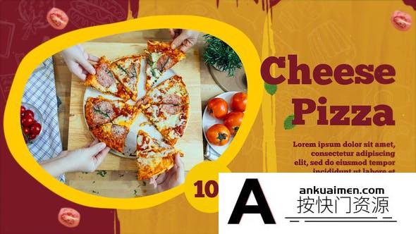 [Premiere模板]PR模板-食品饮料餐饮菜单展示包装宣传模板 Food Menu Slideshow